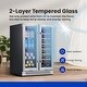 preview thumbnail 5 of 9, Yeego 24 inch Built-In French Door Dual Zone 20 Bottle Wine Refrigerator 60 Can Beverage Center - 24 inch
