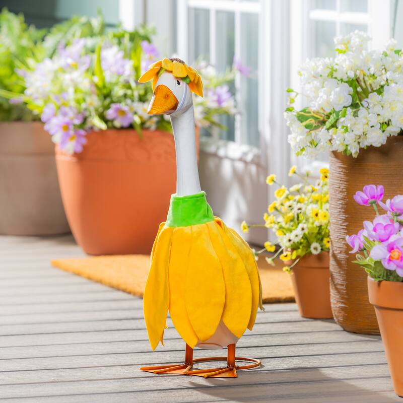 Porch Goose Outfit for Garden Statue