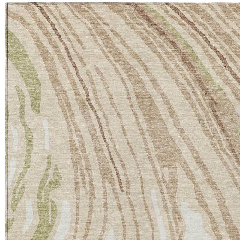 HomeRoots Abstract Transitional Rectangle Outdoor Rug