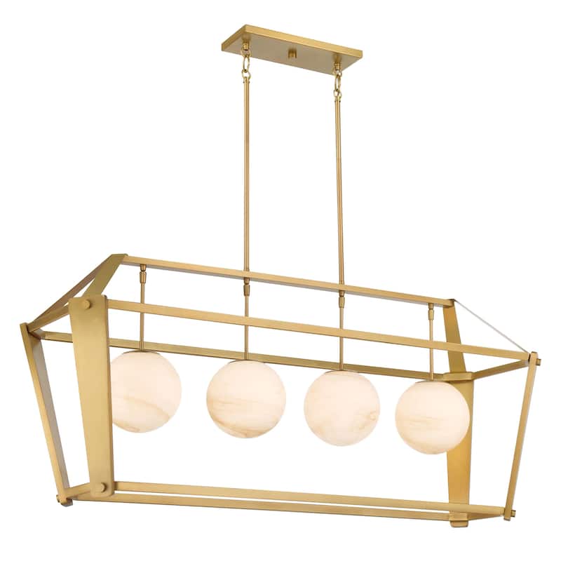 Minka Lavery 3787 Shimmer 4 Light 48" Wide Linear Chandelier