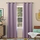 preview thumbnail 110 of 130, Sun Zero Saxon Energy Saving Blackout Grommet Curtain Panel, Single Panel 40" x 63" - Lavender