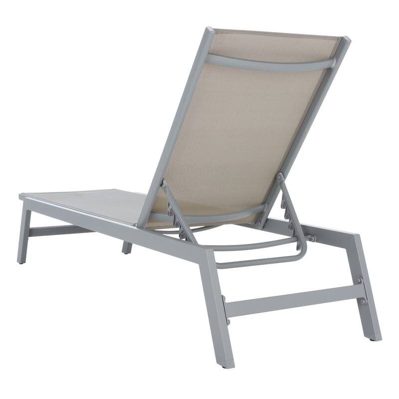 SAFAVIEH Outdoor Jaylah Chaise Lounge Chair - 74Wx23Dx14H