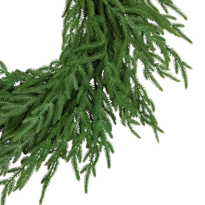 Norfolk Pine Artificial Christmas Wreath - 26" - Unlit
