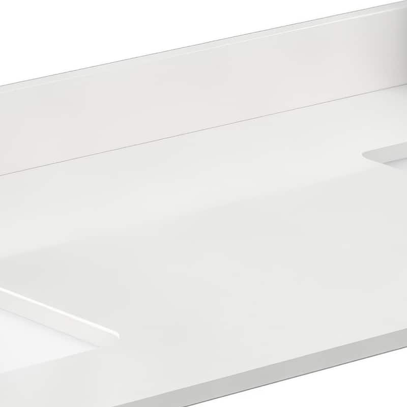 Wyndham Collection WCFQC166DTOPUNS-Q 66" Quartz Vanity Top with