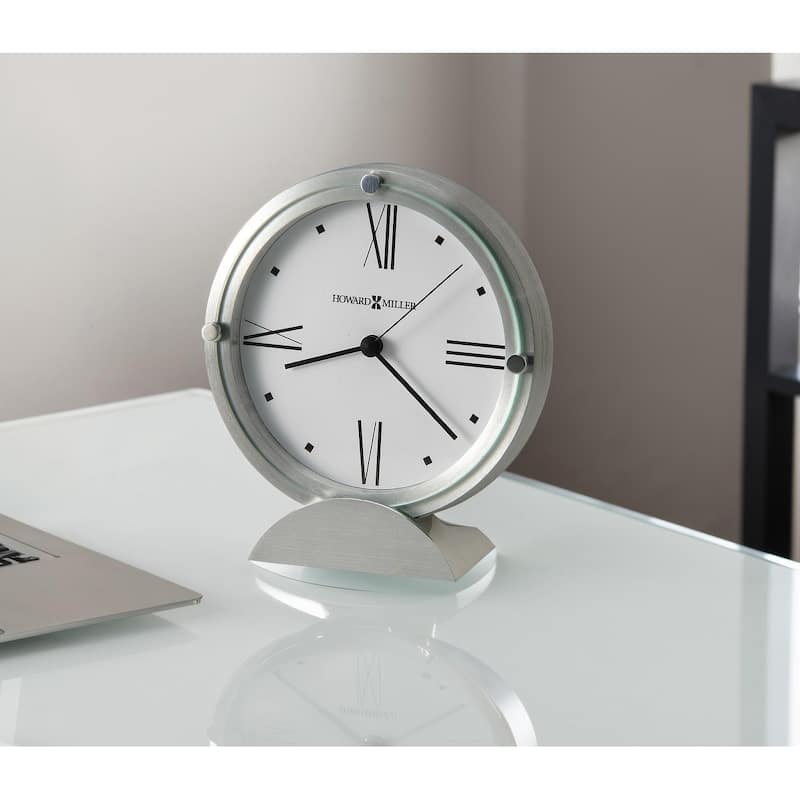 Howard Miller Simon II Modern Sleek Mantel Clock