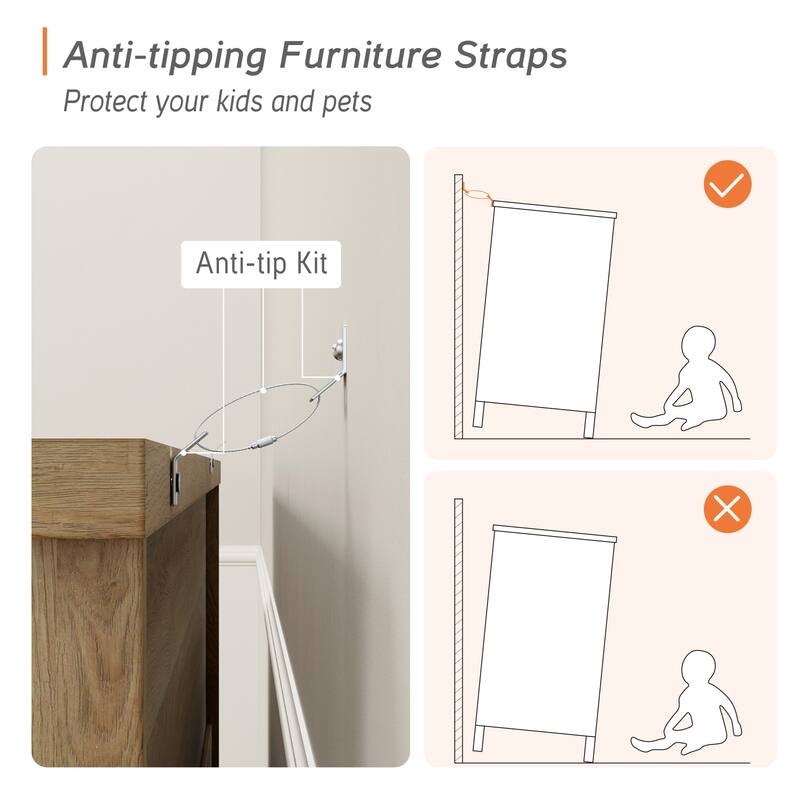 Kids Dresser with 7/8 Drawers for Bedroom, Wide Dresser for Kids Room