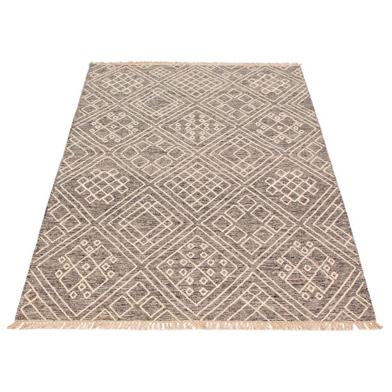 Marrakech Grey Kilim 5'1" x 8'0" - 5'1 x 8'0