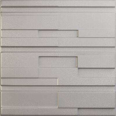 19 5/8"W x 19 5/8"H Offset Brick EnduraWall Decorative 3D Wall Panel