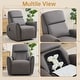 preview thumbnail 20 of 25, Oversized Faux Leather Massage Power Recliner with Two Pockets