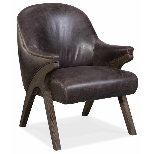Hooker Furniture CC580 25" Wide Wood Framed Leather Arm Chair from the Suri Collection - Buckaroo Ranch