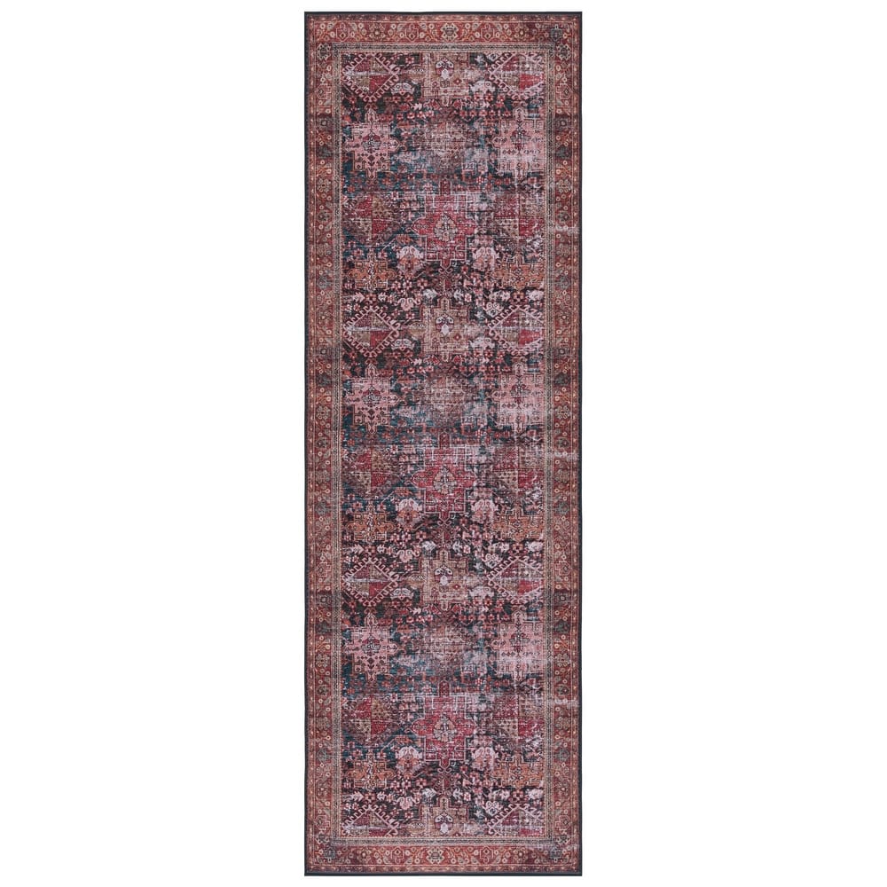SAFAVIEH Tucson Machine Washable Slip Resistant Gena Oriental Rug