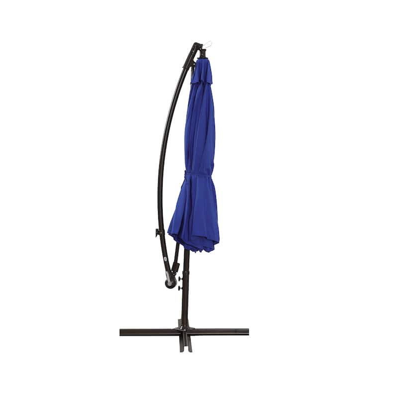 10ft Outdoor Patio Hanging Cantilever Umbrella