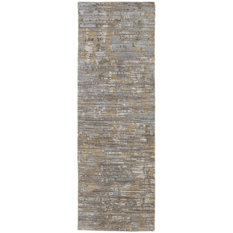Grand Bazaar Clarkson Hand Knotted Abstract Modern Area Rug