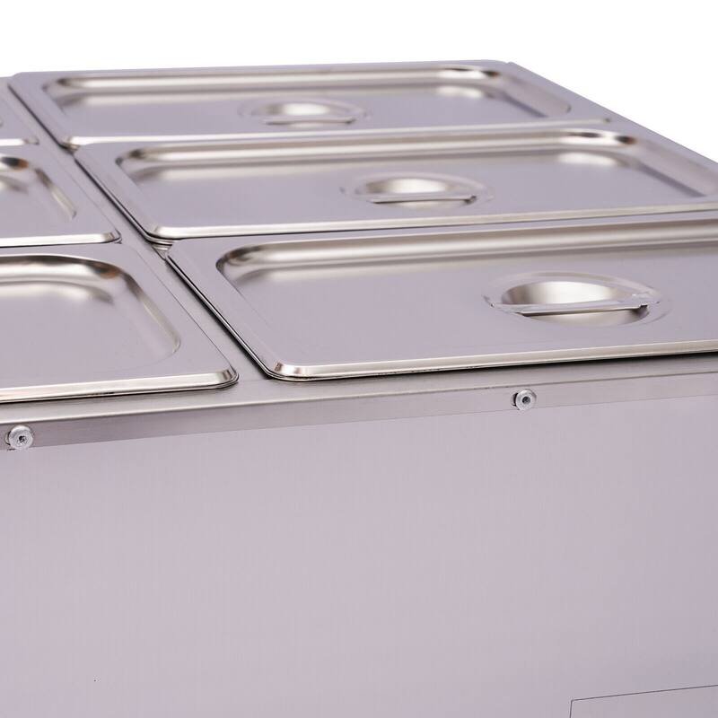 Stainless Steel Buffet Server Food Warmer 110V 850W 6 Pans On Sale