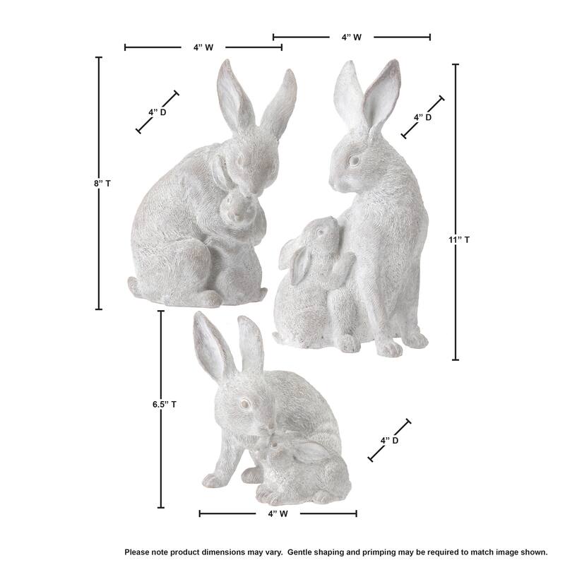 Mother And Child Bunny 11" Set of 3 - 11