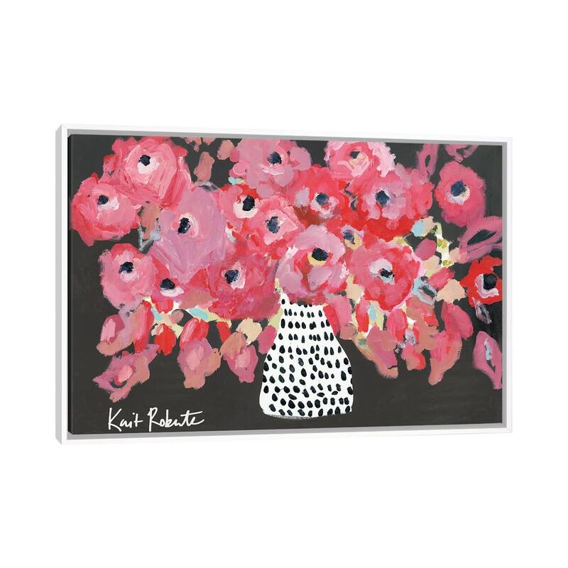 iCanvas "Bloom Widely" by Kait Roberts Framed Canvas Print - White - 18x26