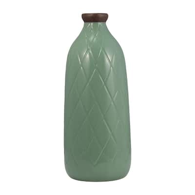 Sagebrook Home Neutral Ceramic Vase