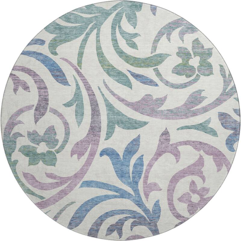 Premium Washable Super Soft Contempory Scroll Mayfield Rug