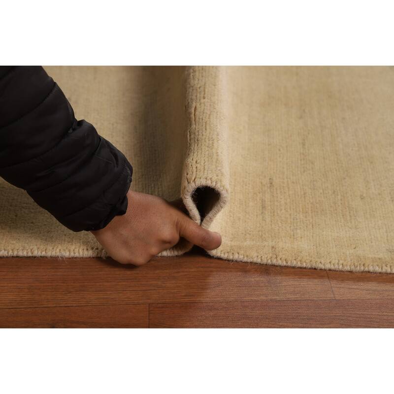 Gabbeh Modern Area Rug Hand-Knotted Wool Carpet - 6'2"x 9'8"