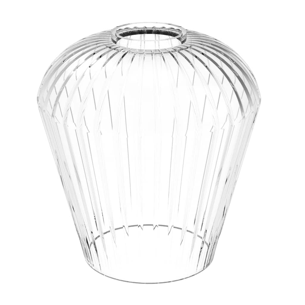 YANSUN 3 Pcs Glass Lamp Shades, Available in Clear, Raindrop, Designs -Decorative Light Covers for Modern Home Interiors