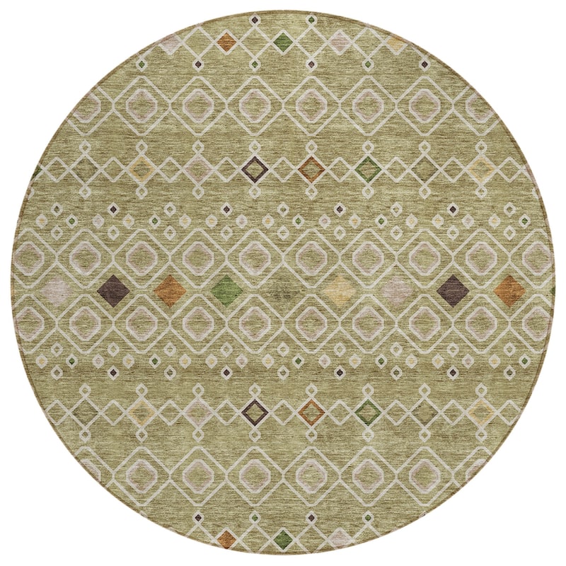 HomeRoots Geometric Modern Rectangle Outdoor Rug