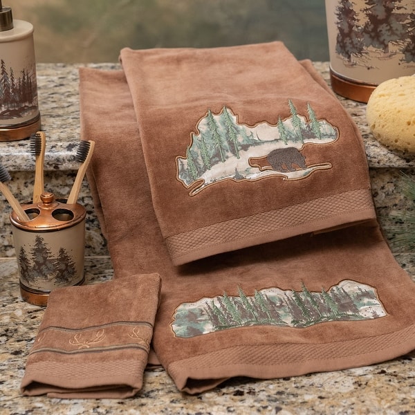 slide 2 of 2, Paseo Road by HiEnd Accents Joshua Towel Set, 3PC Mocha