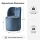 preview thumbnail 16 of 19, HULALA HOME Amalia Modern 21.5"W Ergonomic 360° Swivel Dining Chair with Curved Backrest Set of 4