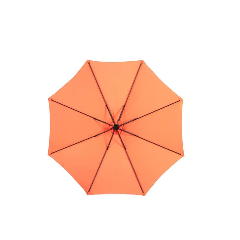 Best Choice Products 10ft Offset Hanging Market Patio Umbrella w/Easy Tilt Adjustment, Polyester Shade, 8 Ribs