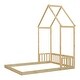 preview thumbnail 67 of 95, House-shaped Roof Headboard Floor Bed without slats