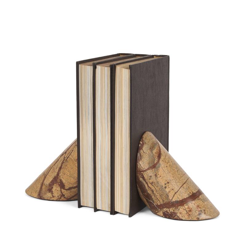 Rahima Brown Forest Marble Angled Bookends Bed Bath & Beyond 40018142