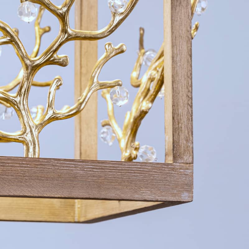 Lusteria 4-Light Modern Vintage Gold Branches Pendant Light