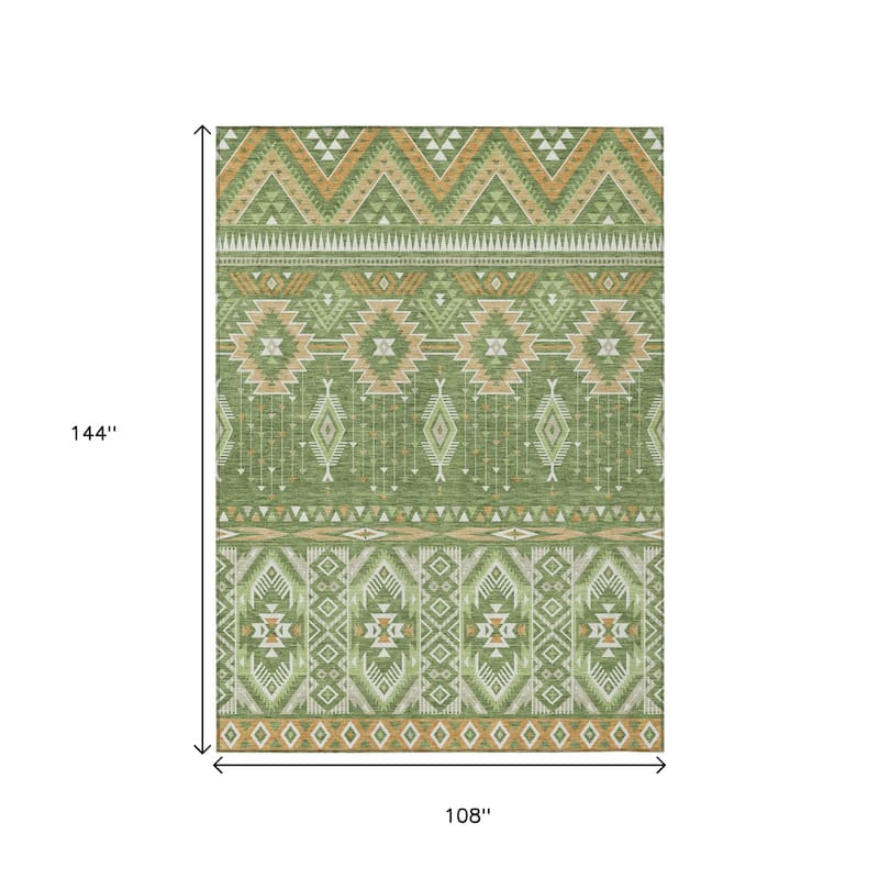 HomeRoots Aztec Transitional Rectangle Outdoor Rug