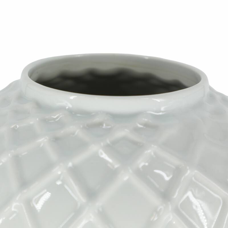 Sagebrook Home Gold Accented Glam Ginger Jar with Lid