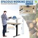preview thumbnail 34 of 40, Futzca Height Adjustable Electric Standing Desk Sit Stand Computer Stand up Desk with Splice Board(White)