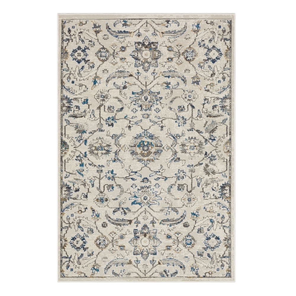 Mohawk Home Mizani Floral Ornamental Woven Area Rug