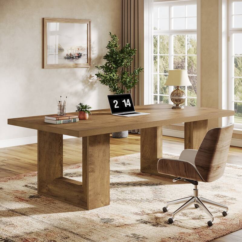 62.99" Large Home Office Desk, Computer Table for Office