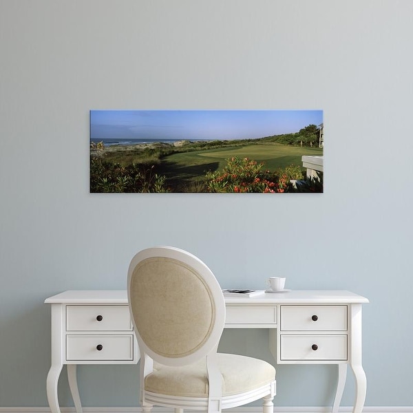 Easy Art Prints Panoramic Image 'Golf course, Kiawah Island Golf Resort, Charleston County, South Carolina' Canvas Art