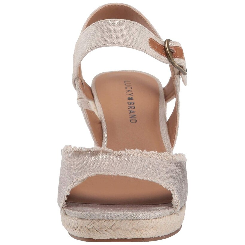 lucky brand women's mindra espadrille wedge sandal