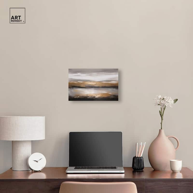Dust and Gold Canvas by Art Remedy, Gallery Wrapped