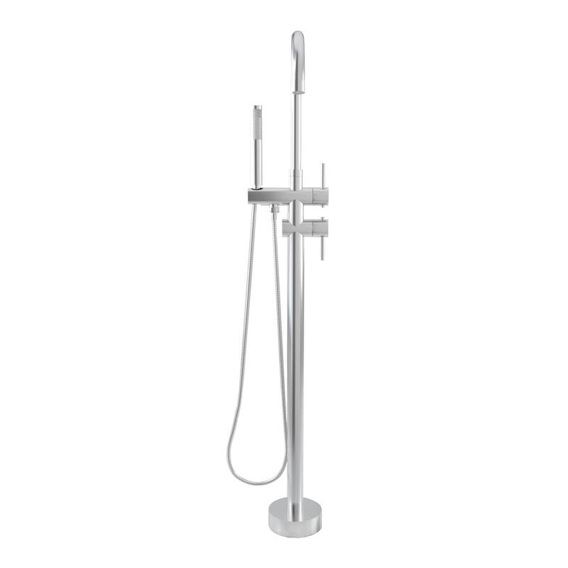 Floor Mount Bathtub Faucet Freestanding Tub Filler High Flow Shower Faucets with Handheld Shower