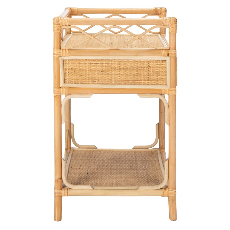 SAFAVIEH Mckayla Coastal 1-Drawer 1-Shelf Nightstand