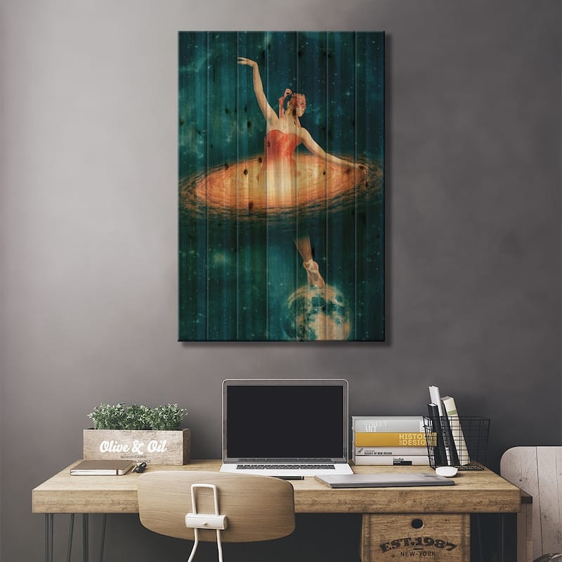 Prima Ballerina Assoluta Print On Wood by Paula Belle Flores - Multi-Color