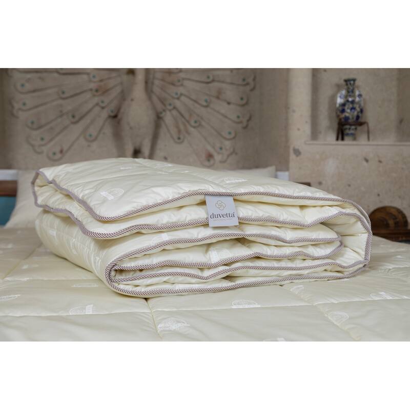 Premium New Zealand Washable Wool Comforter,100% Cotton Cover Fabric, Medium Weight Wool Fill, Wool Duvet Quilt