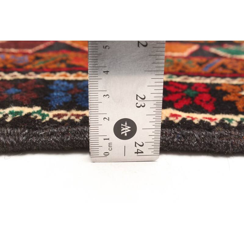 ECARPETGALLERY Hand-knotted Teimani Black Wool Rug - 2'9 x 4'4