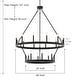 preview thumbnail 86 of 88, Acroma 20-light Modern Farmhouse 40In Round Wagon Wheel Chandelier with UL