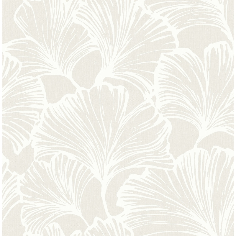 A-Street Prints Kyoto Dove Ginkgo Leaf Wallpaper