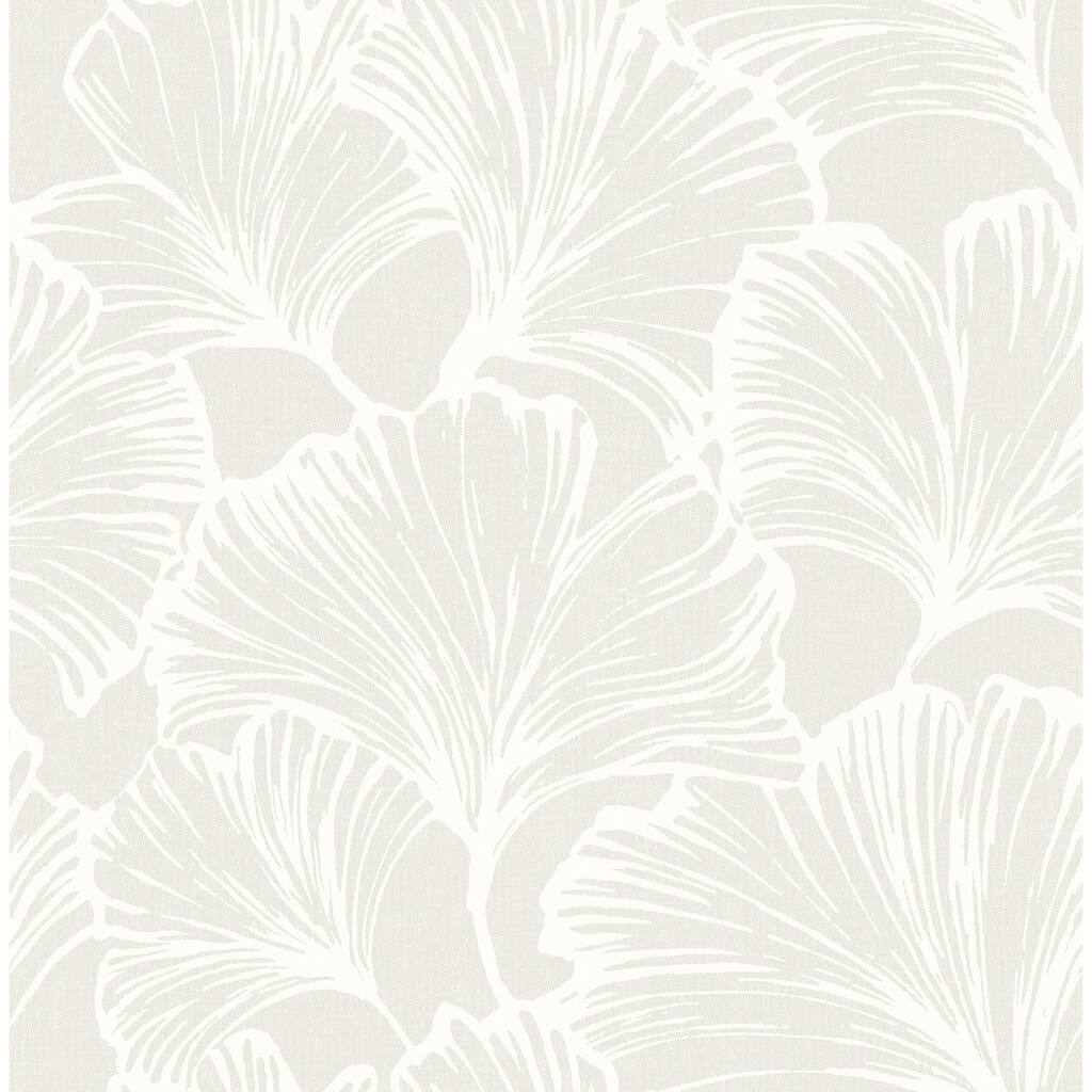 A-Street Prints Kyoto Dove Ginkgo Leaf Wallpaper