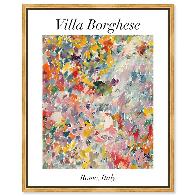 Villa Borghese Canvas by Art Remedy - 16" x 20" - Gold