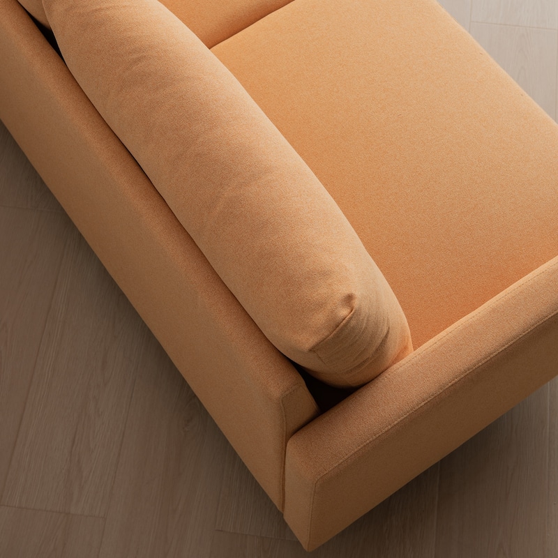 Fabric Upholstered Loveseat Modern Sofa Couch for Living Room Bedroom Apartment