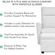 preview thumbnail 6 of 5, Evolur Aria Upholstered Plush Seating Glider Swivel with Ottoman - Fog Grey